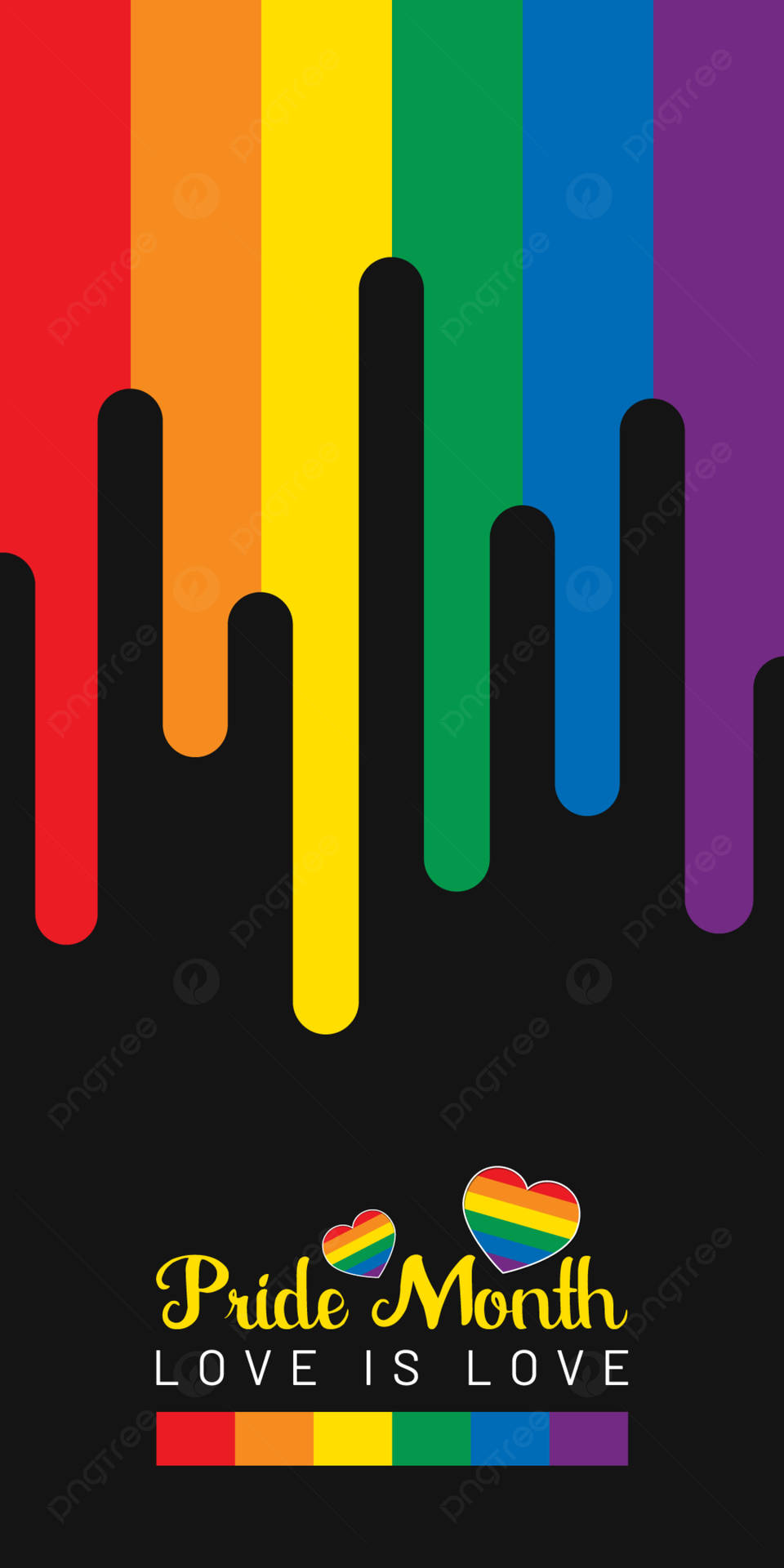 Pride Month Love Is Love Background