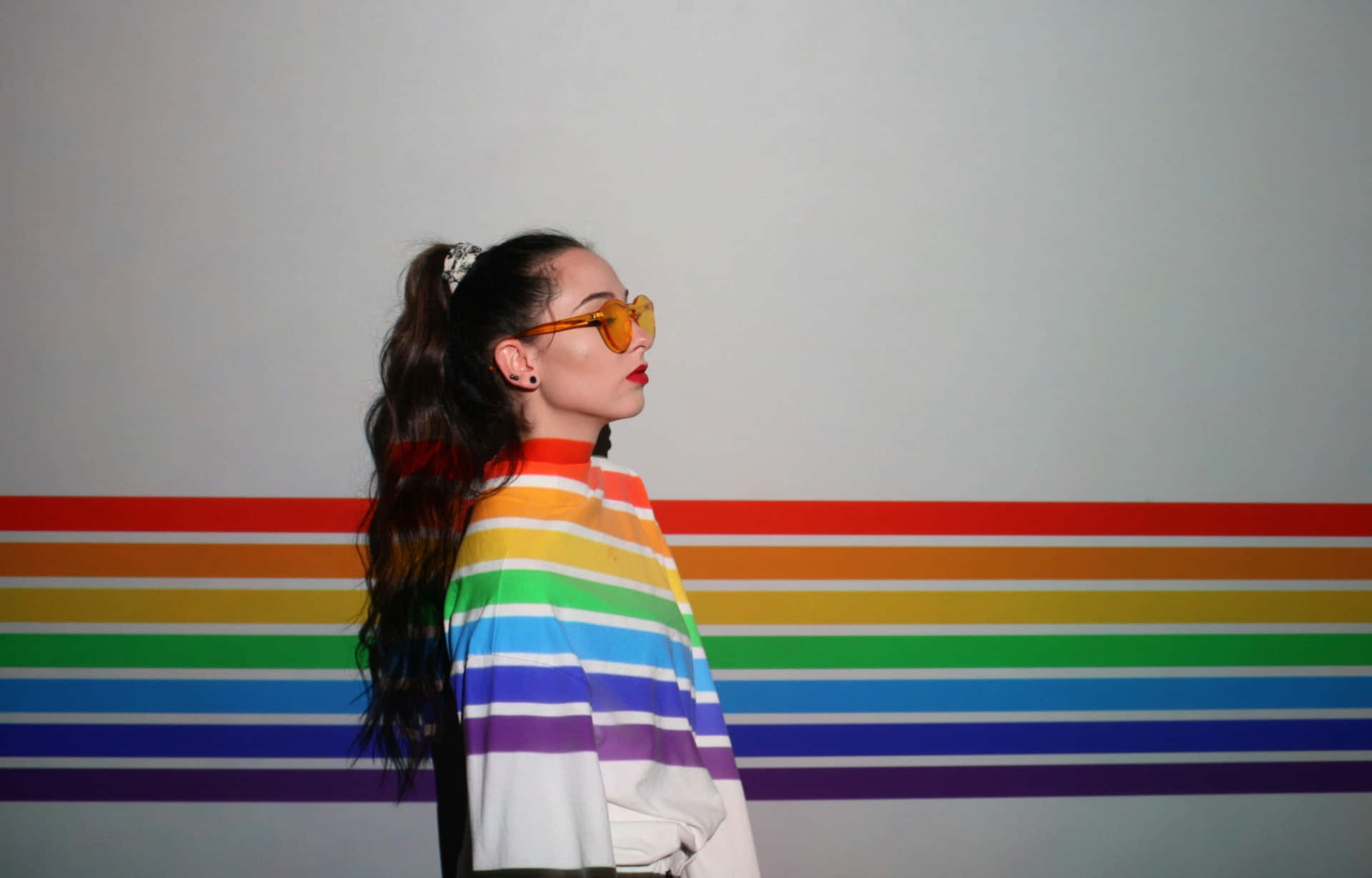 Pride Month Rainbow Stripesand Style