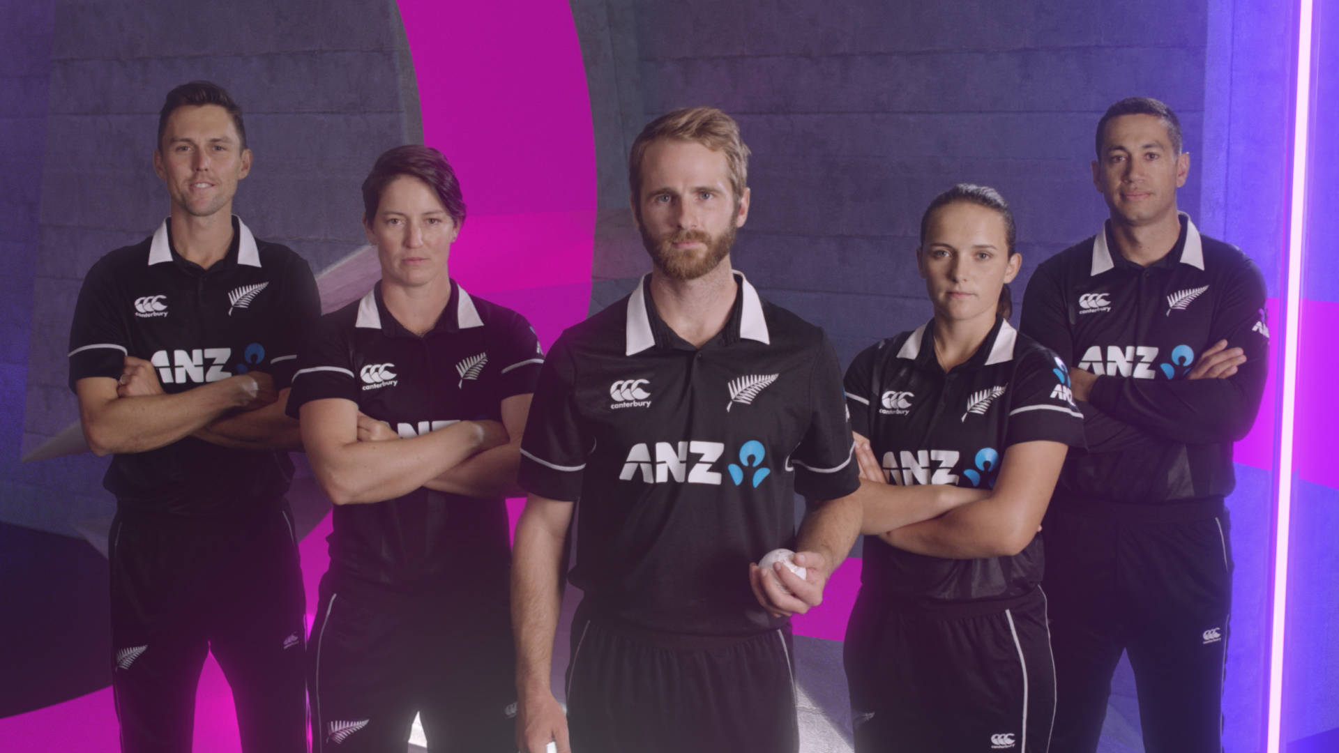 Pride Of Kiwis: The New Zealand Cricket Team In Action Background