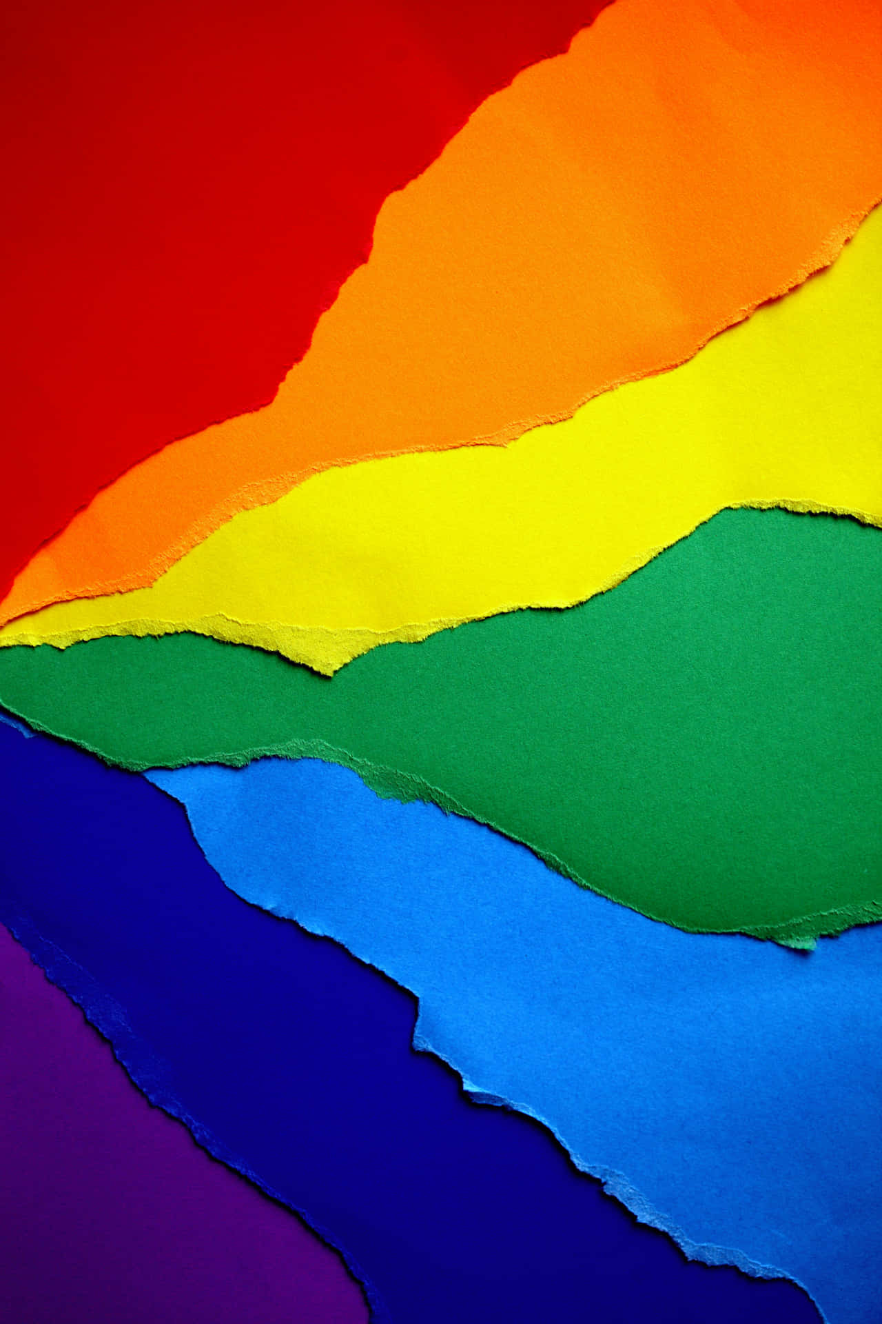 Pride Rainbow Paper Art Background