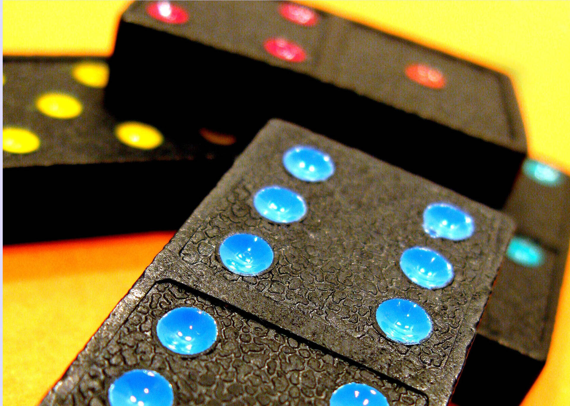 Primary Colored Dominos Background