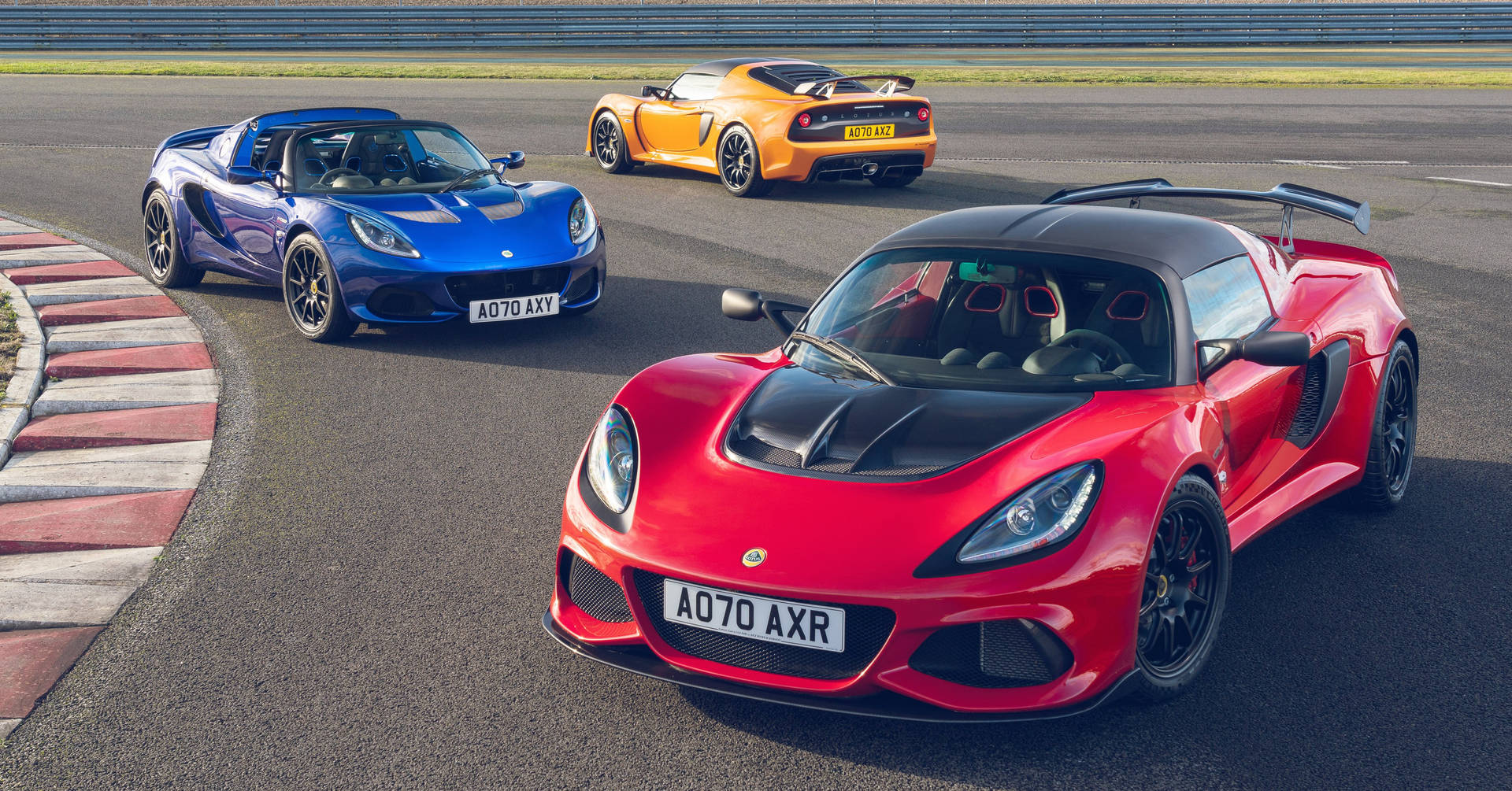 Primary Colored Lotus Exige Cars