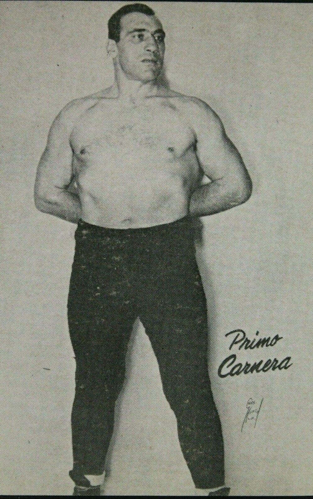 Primo Carnera Homogenized Bond Bread Vintage Card