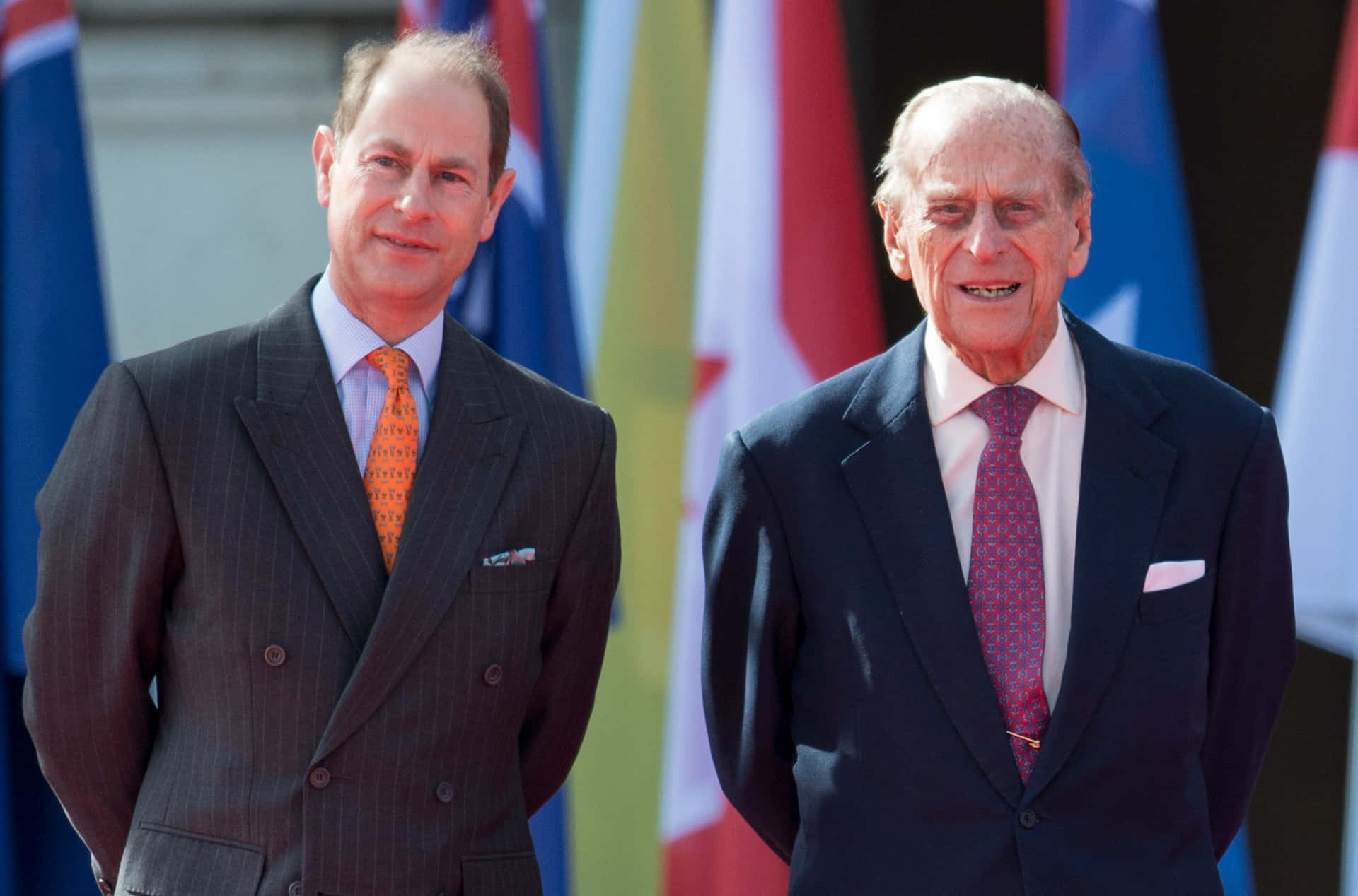 Prince Edward And Prince Phillip Background