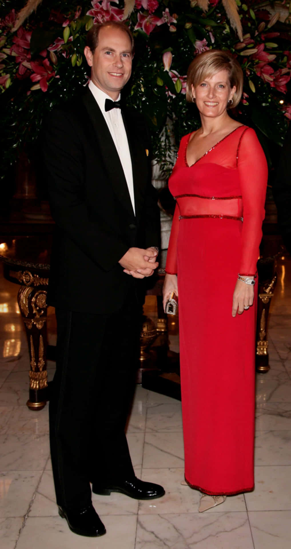 Prince Edward And Sophie Elegant Dress Background