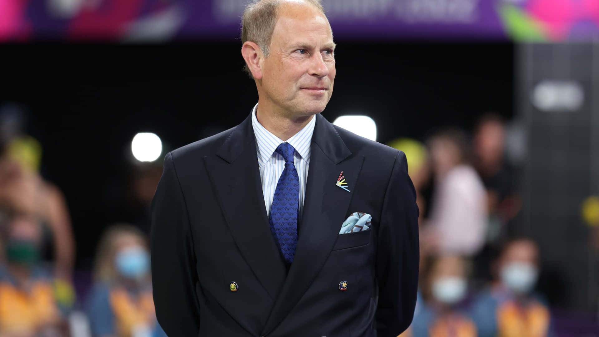Prince Edward In Black Suit Background