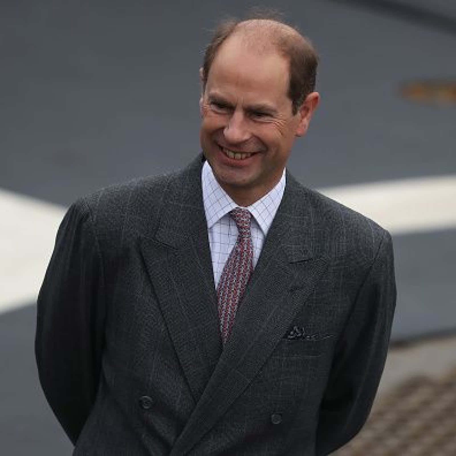 Prince Edward In Dark Gray Suit Background
