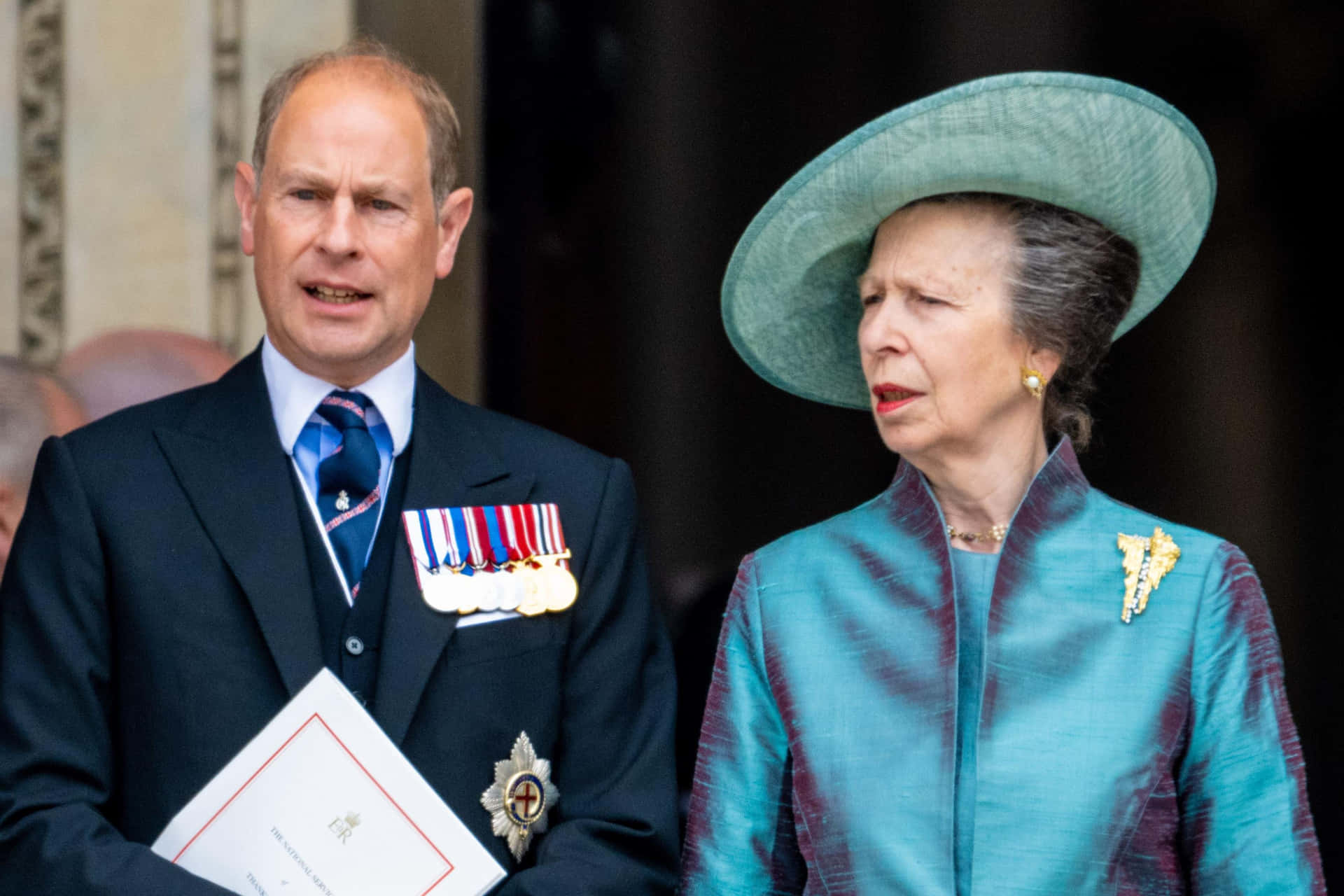 Prince Edward With Princess Anne Background