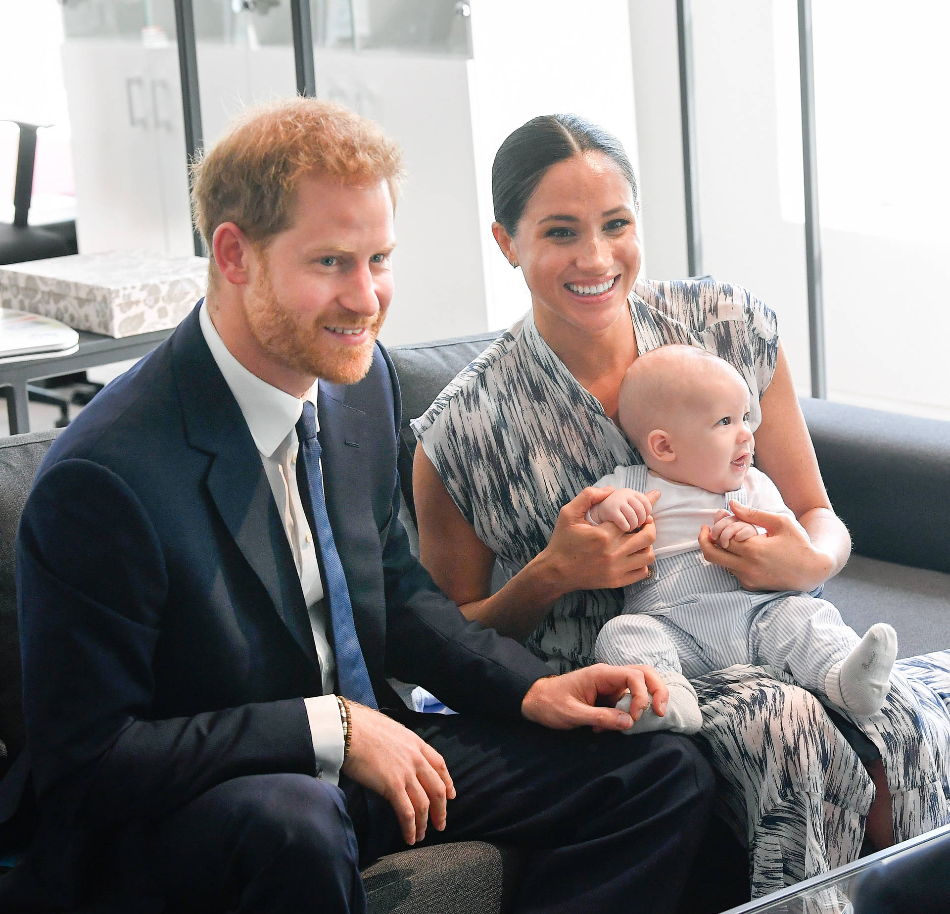 Prince Harry Family Photo With Baby Archie