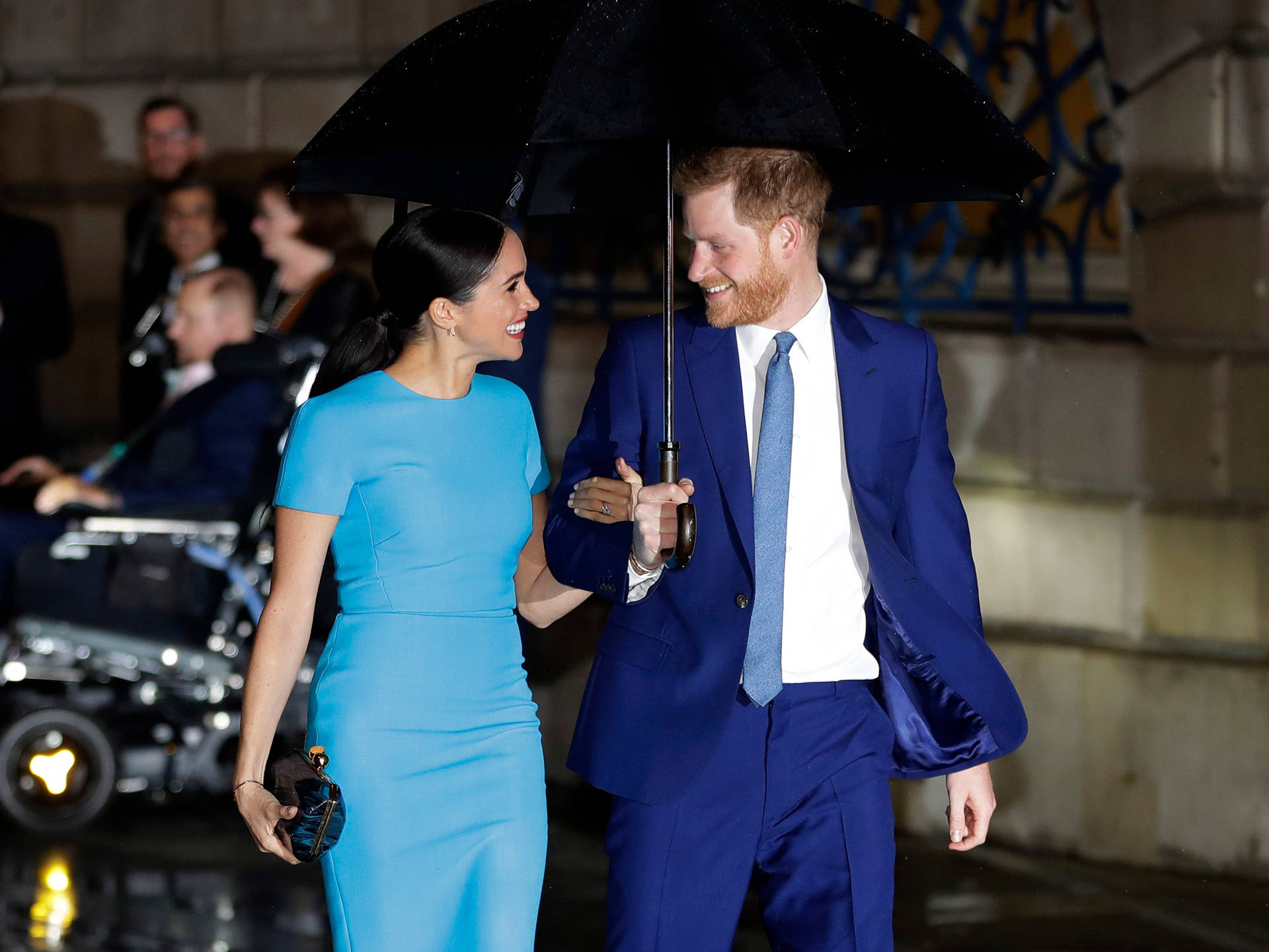 Prince Harry Meghan Markle Umbrella