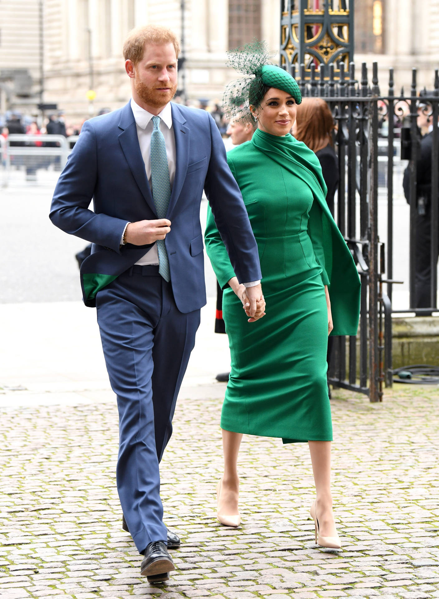 Prince Harry Suit Meghan Green Dress