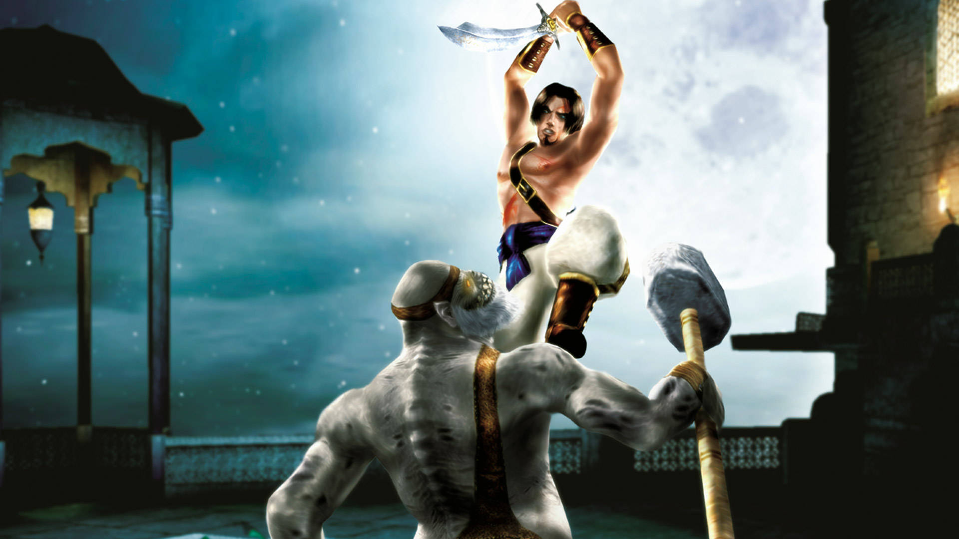 Prince Of Persia Slaying Monster Background