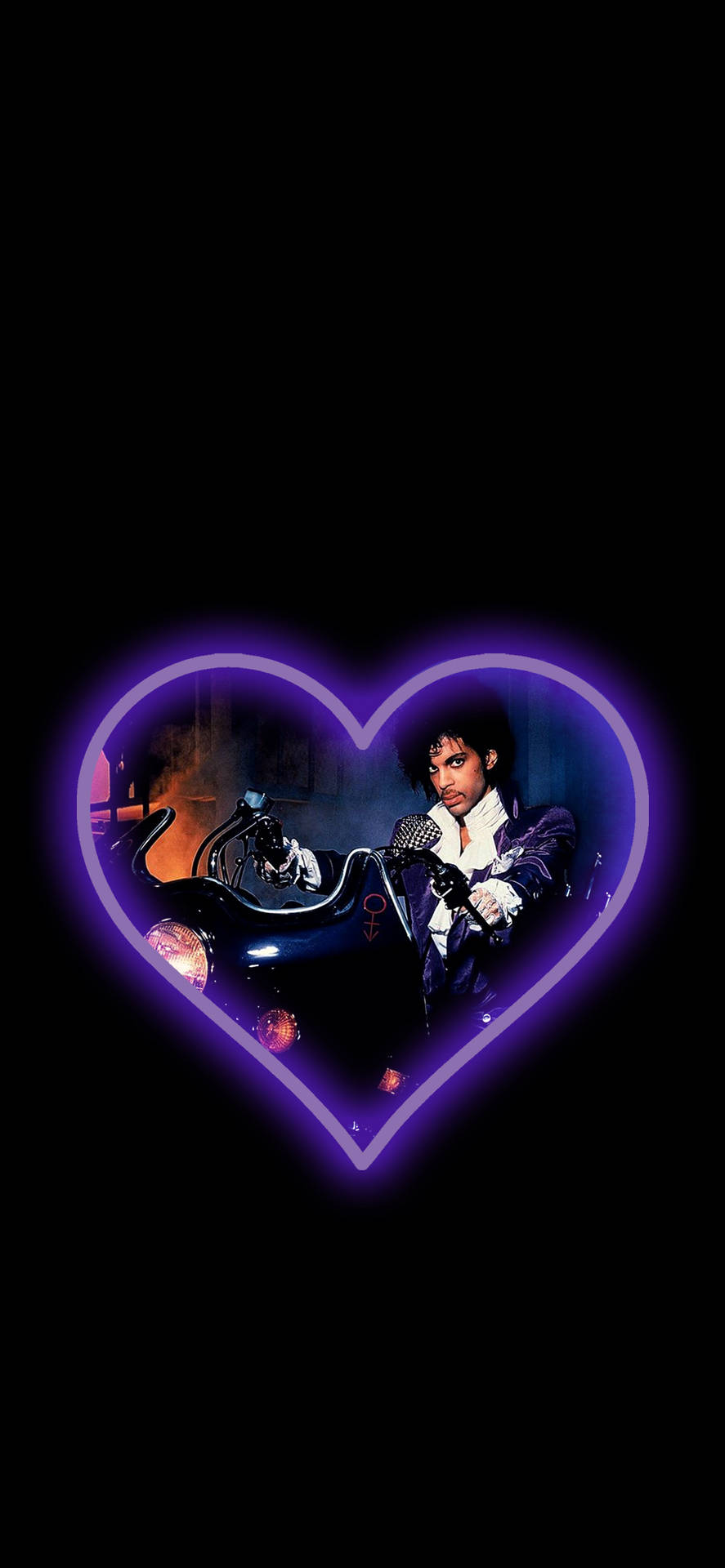 Prince Purple Heart Art Background
