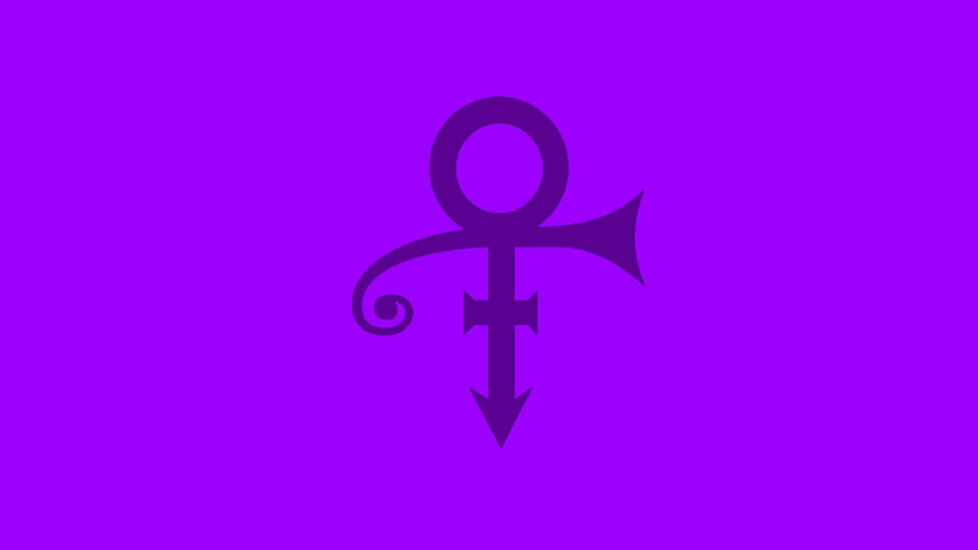 Prince Symbol Minimalist Purple Poster Background