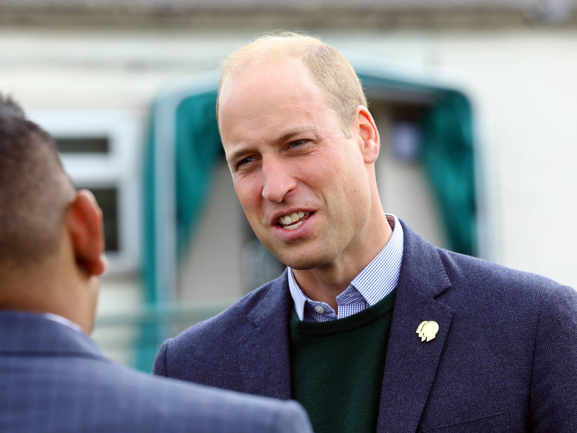 Prince William Conversing With Someone Background