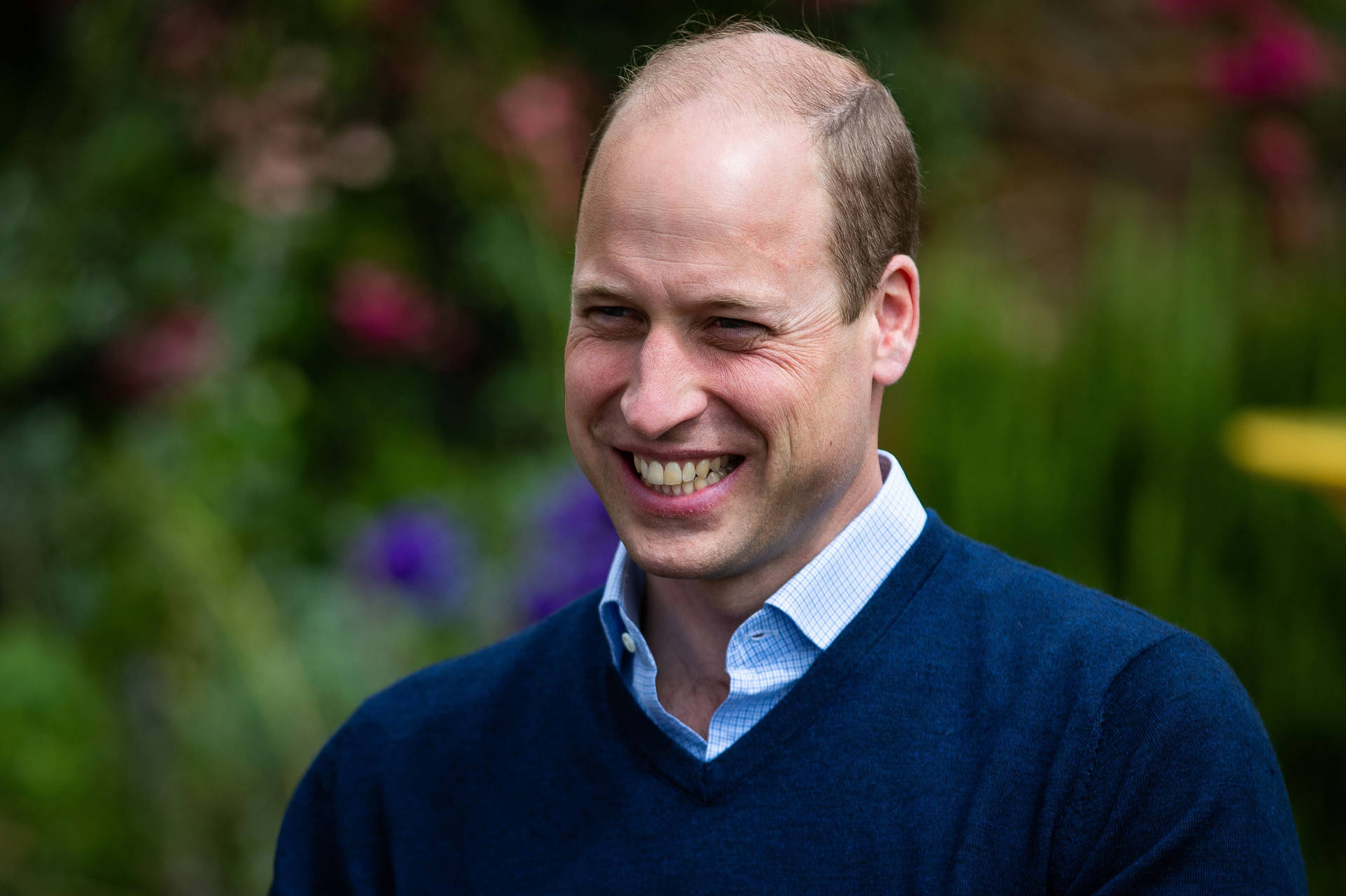 Prince William Displaying A Charming Smile