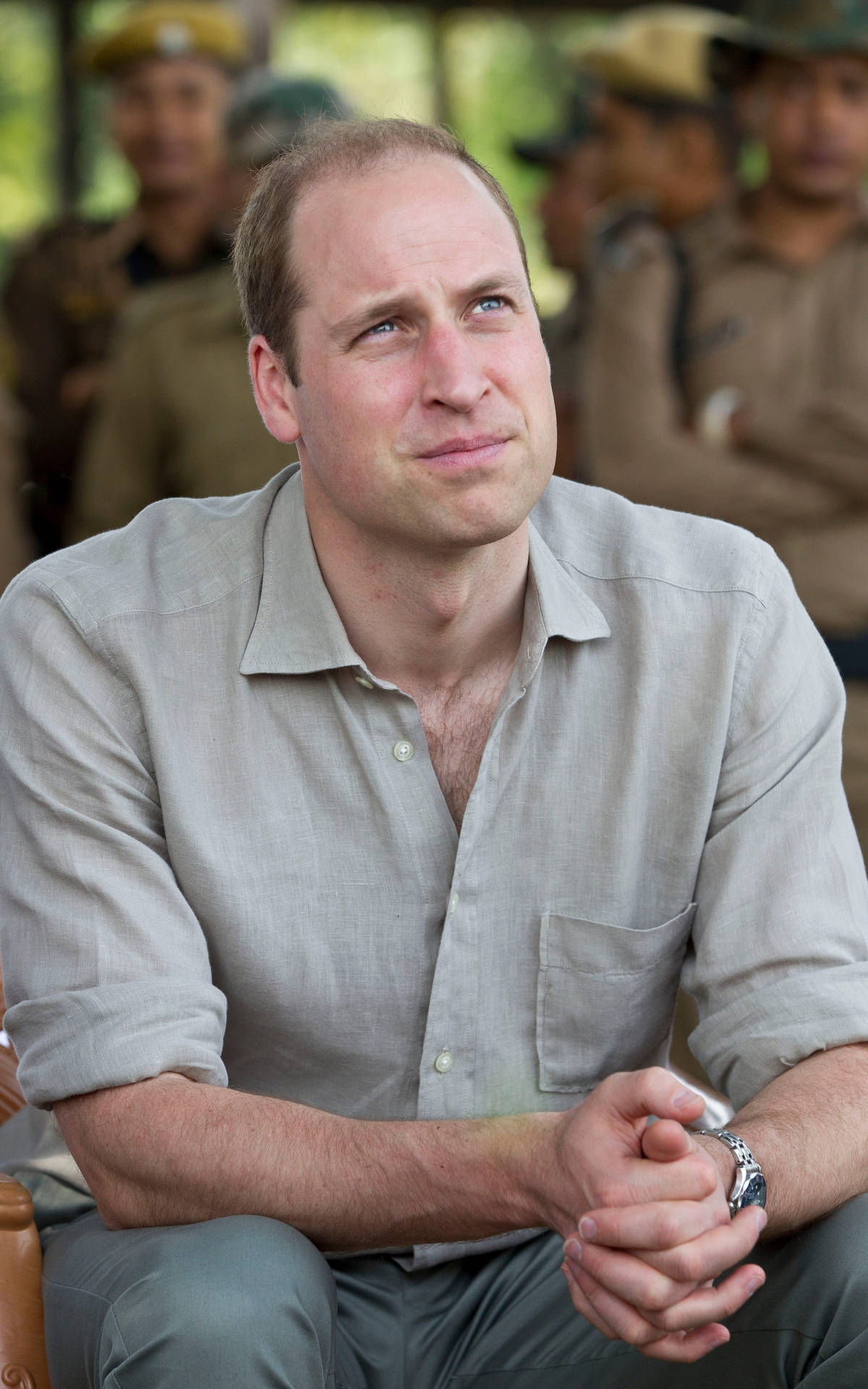 Prince William Dressed In Casual Attire