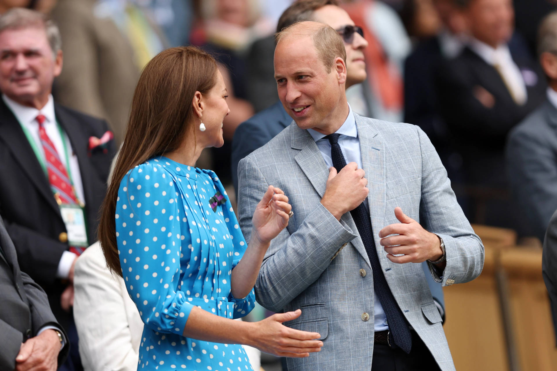 Prince William Laughing With Kate Background