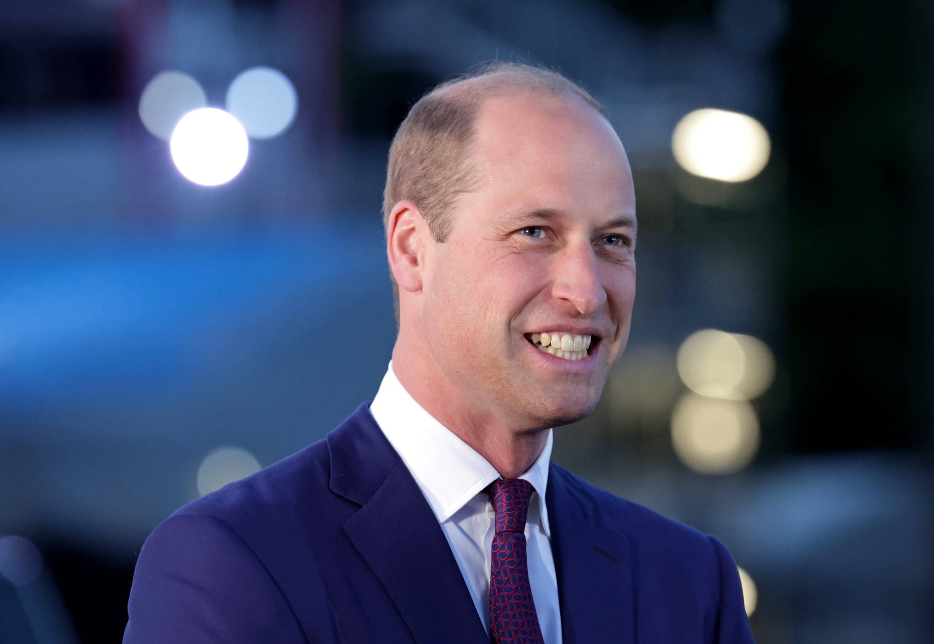 Prince William Smiling Wide Background