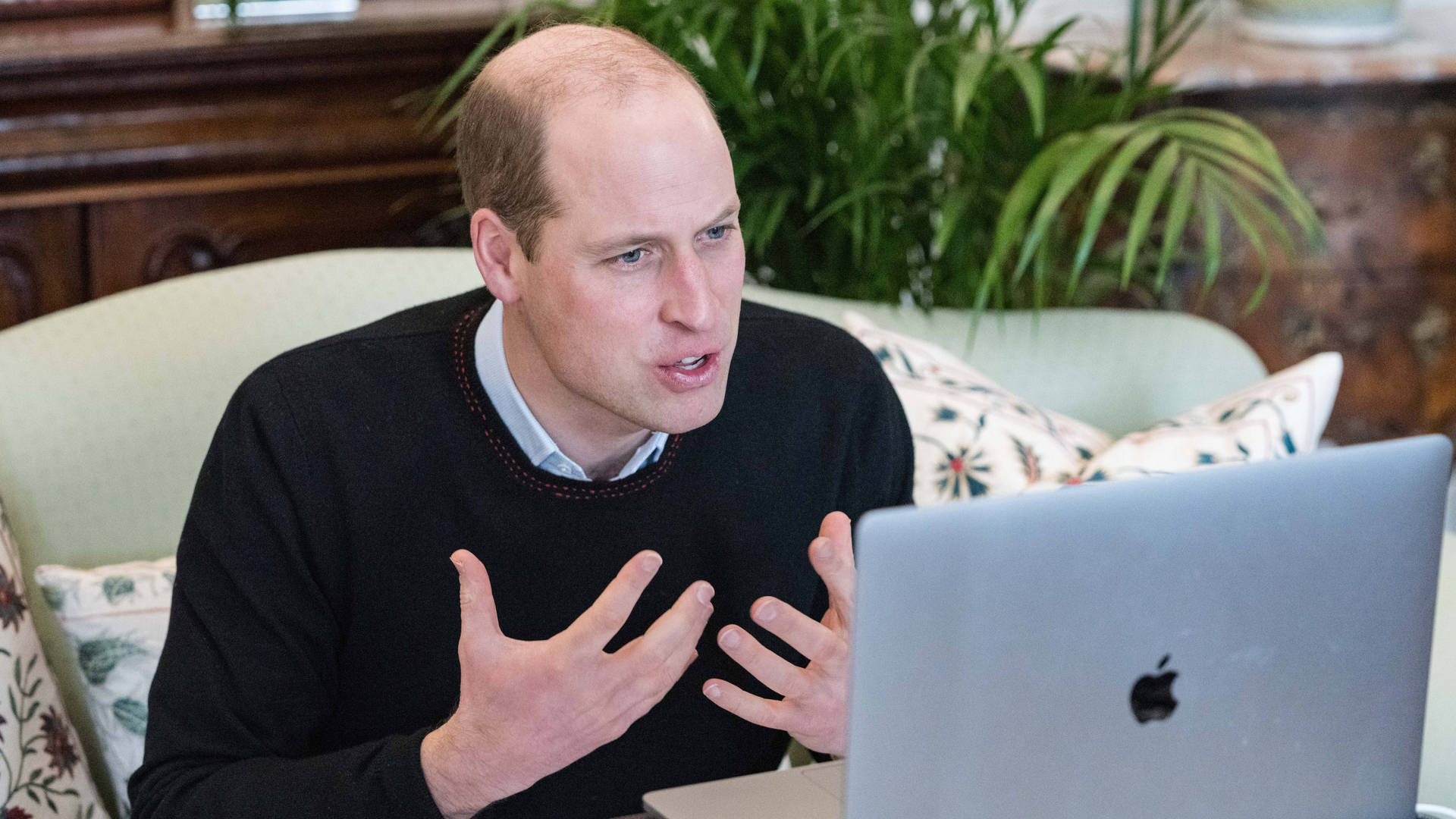 Prince William With Macbook Background