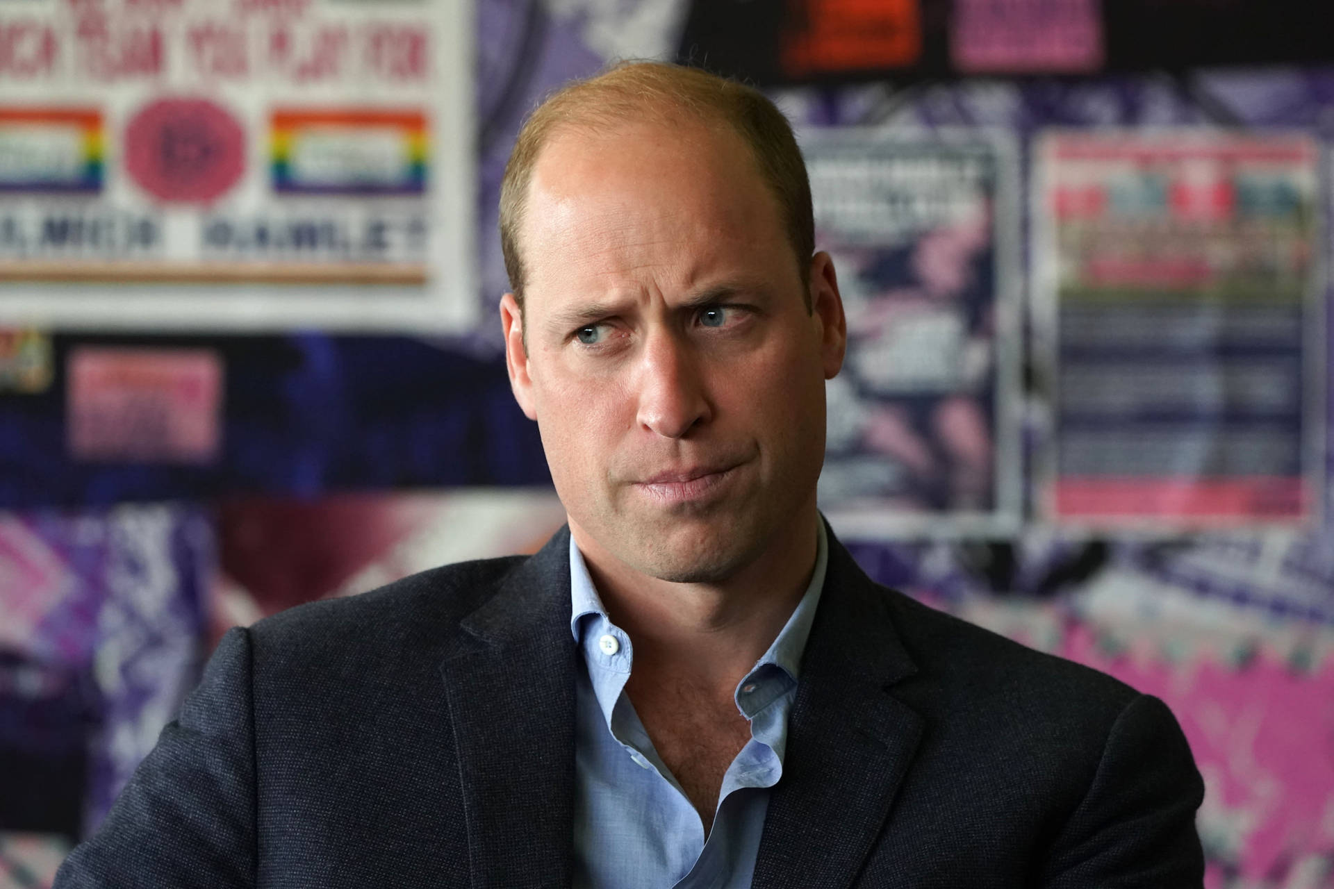 Prince William With Raised Brows Background