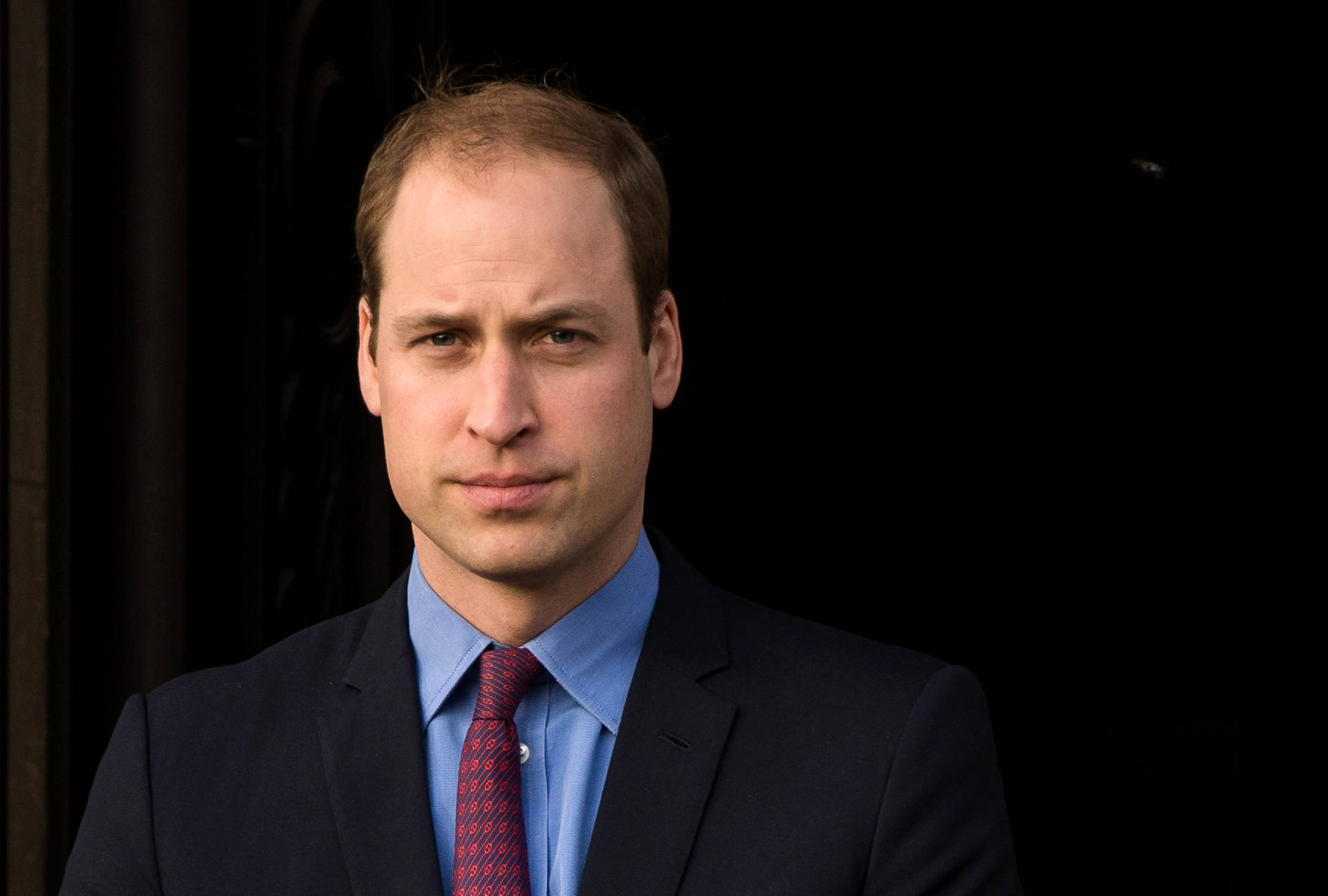 Prince William With Serious Expression Background
