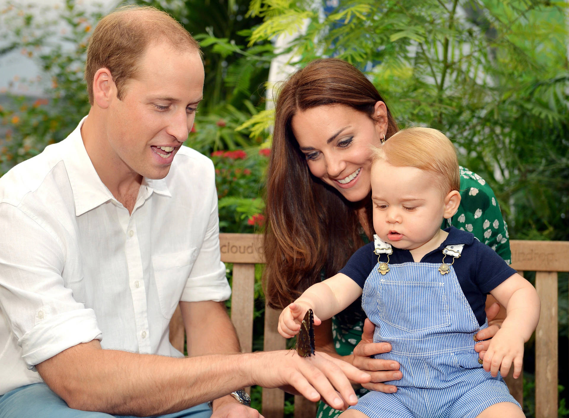 Prince William With Wife And Son