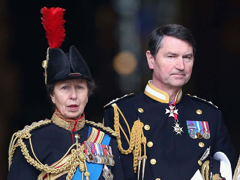 Princess Anne And Her Husband Background