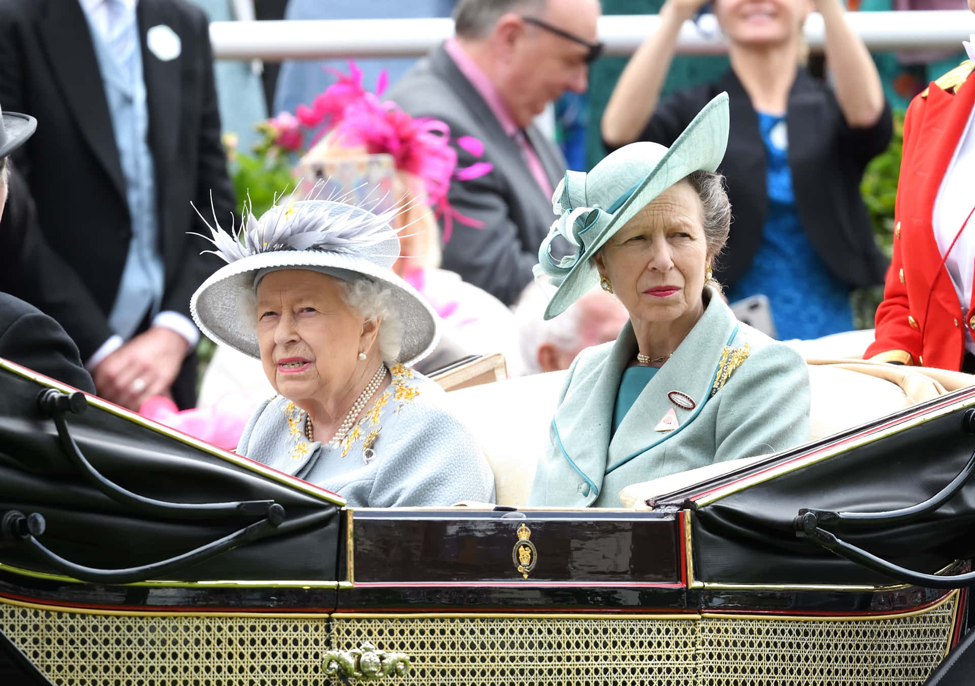 Princess Anne And Queen Elizabeth On Ladies' Day