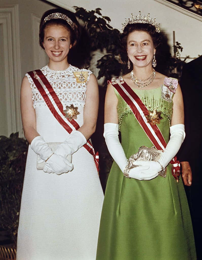 Princess Anne And Queen In Austria