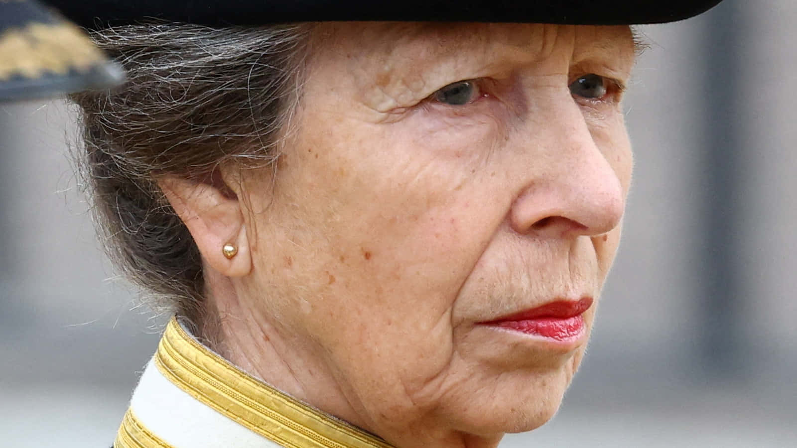 Princess Anne At Royal Funeral Procession