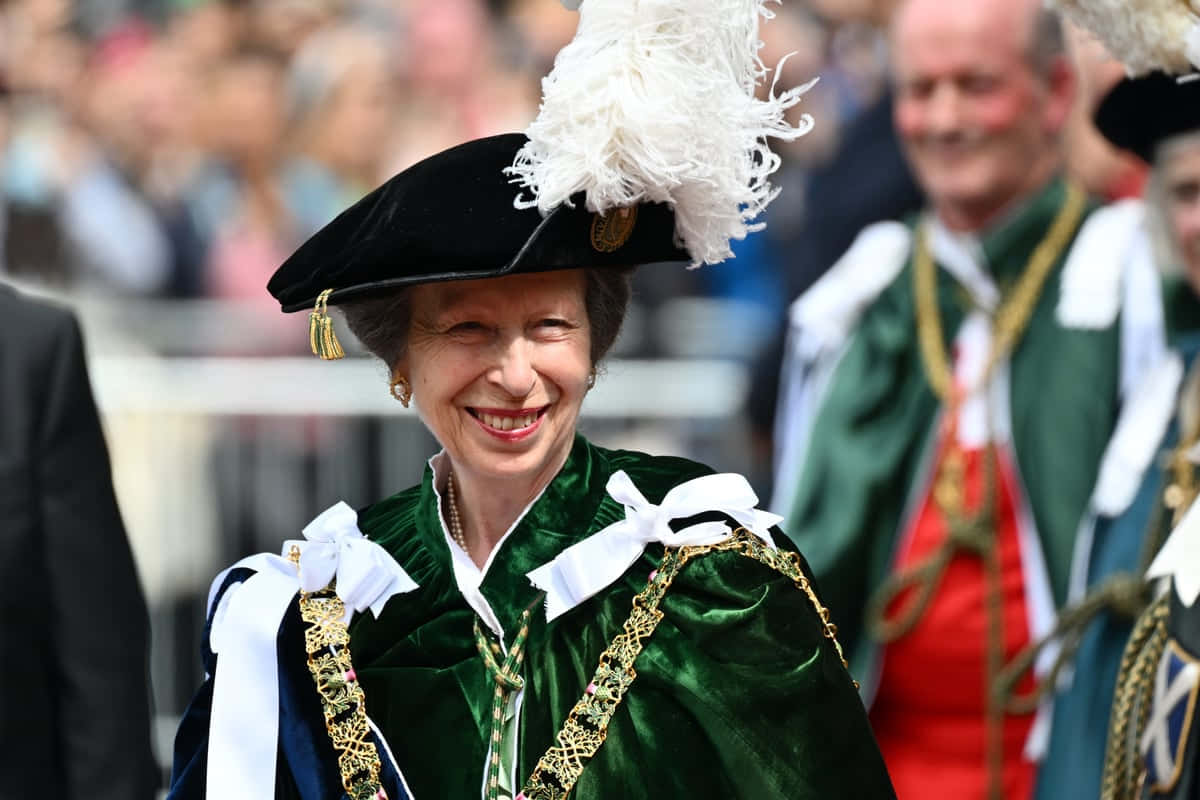 Princess Anne Attending Order Of Thistle Service