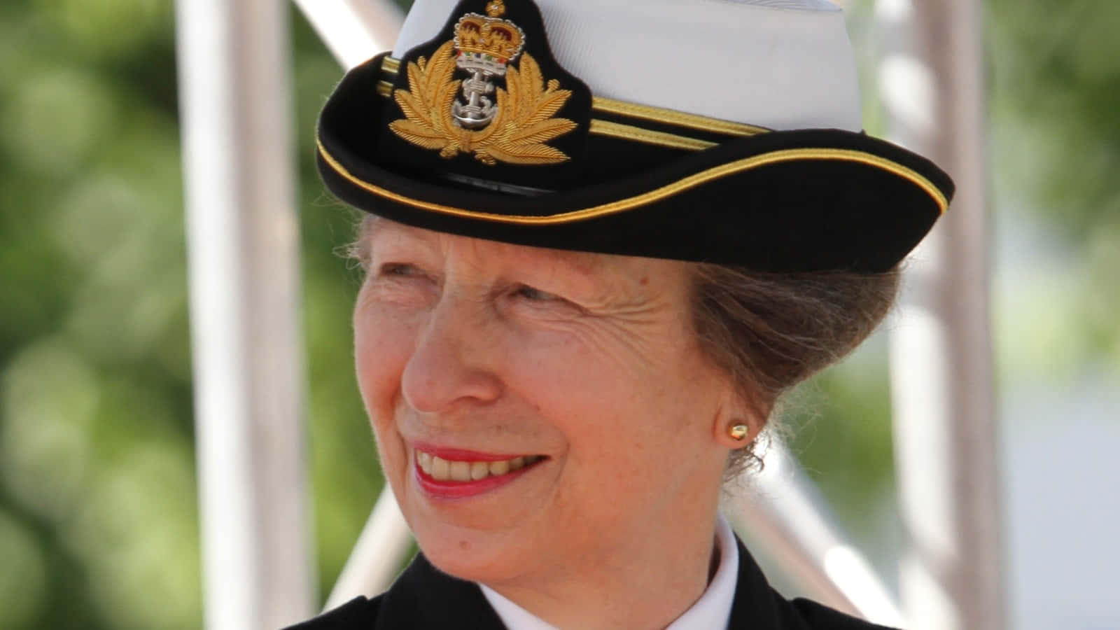 Princess Anne Donned In Royal Navy Cap