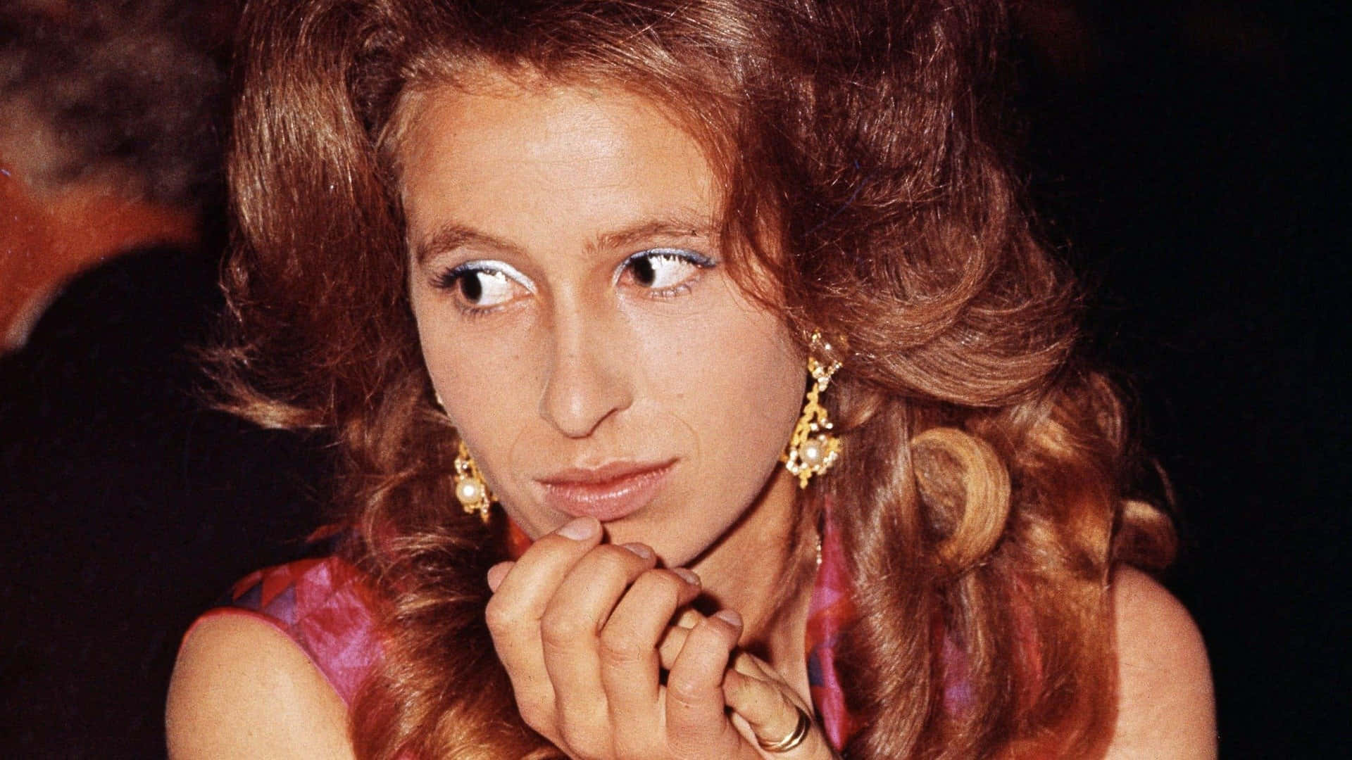 Princess Anne In Persepolis, Iran Background