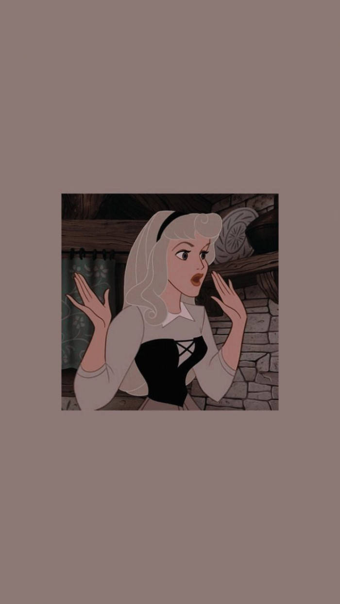 Princess Aurora Aesthetic Cartoon Disney Background