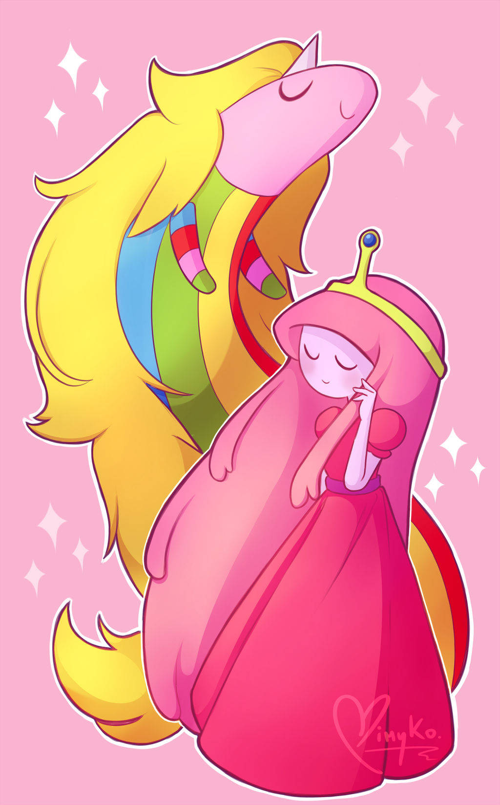 Princess Bubblegum And Lady Rainicorn Background