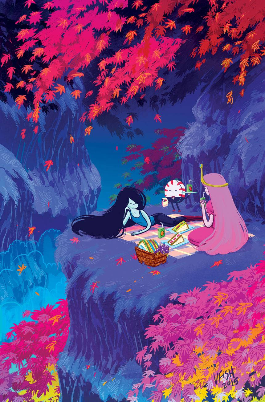 Princess Bubblegum And Marceline Picnic Background