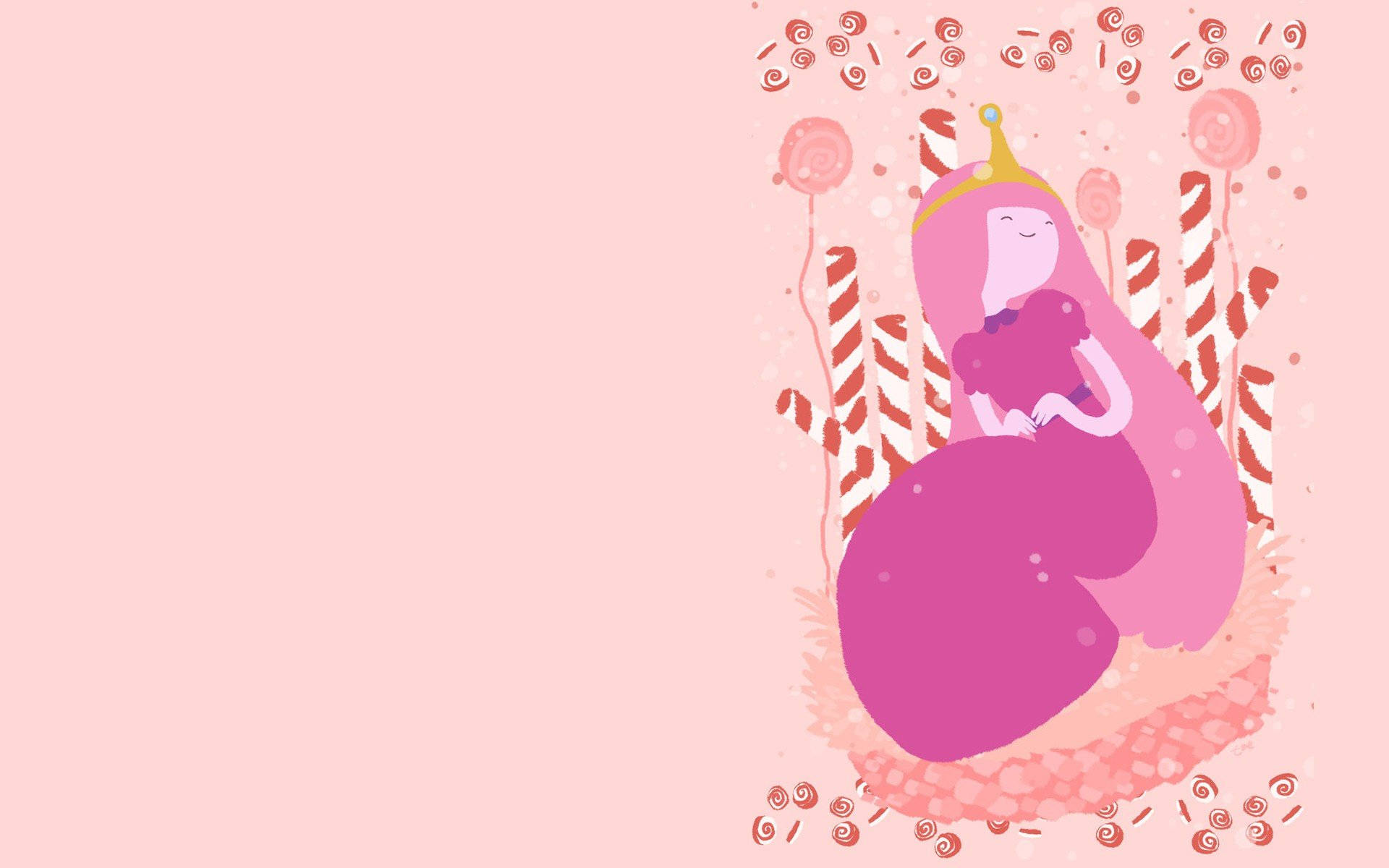 Princess Bubblegum Candy Cane