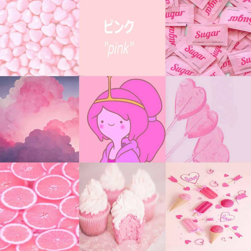 Princess Bubblegum Mood Board Background
