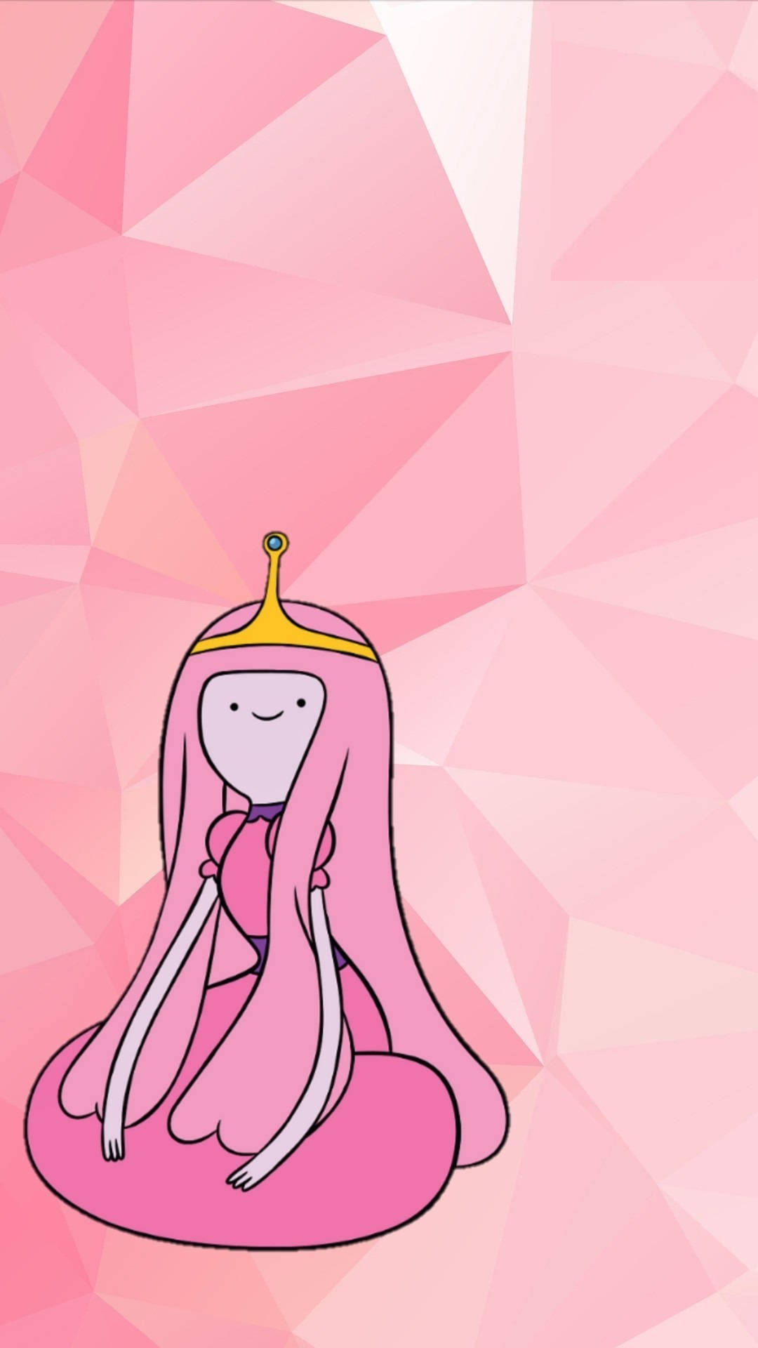 Princess Bubblegum Polygon Art Background
