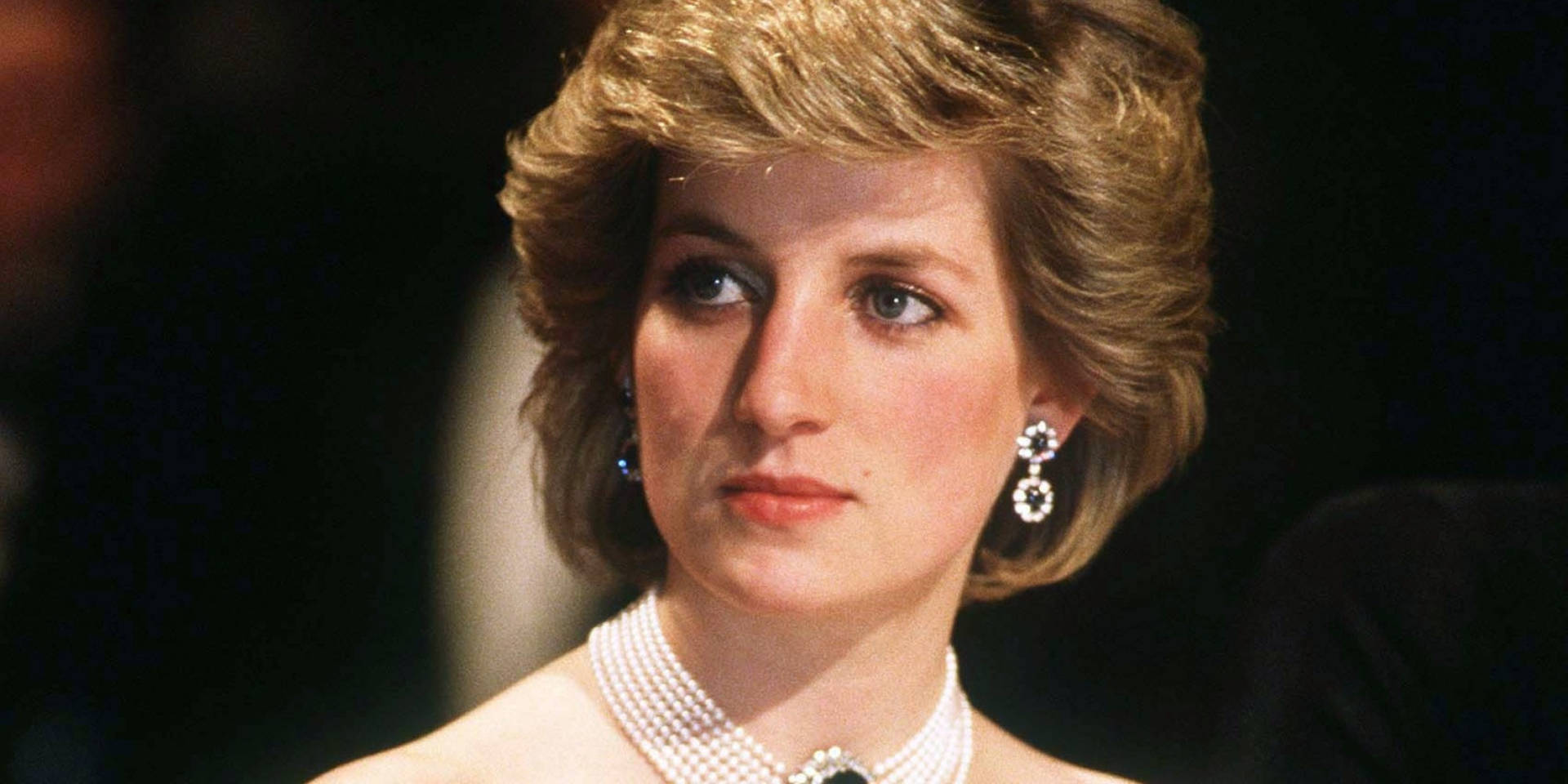 Princess Diana Close Up Shot Background