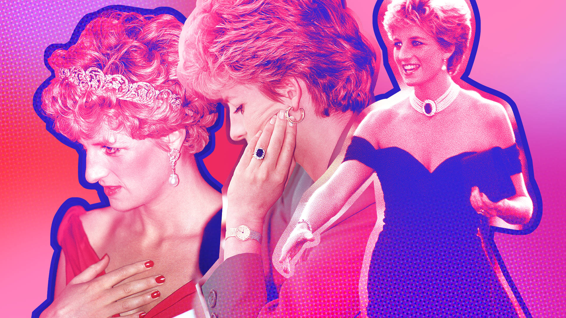 Princess Diana Pink Aesthetic Background
