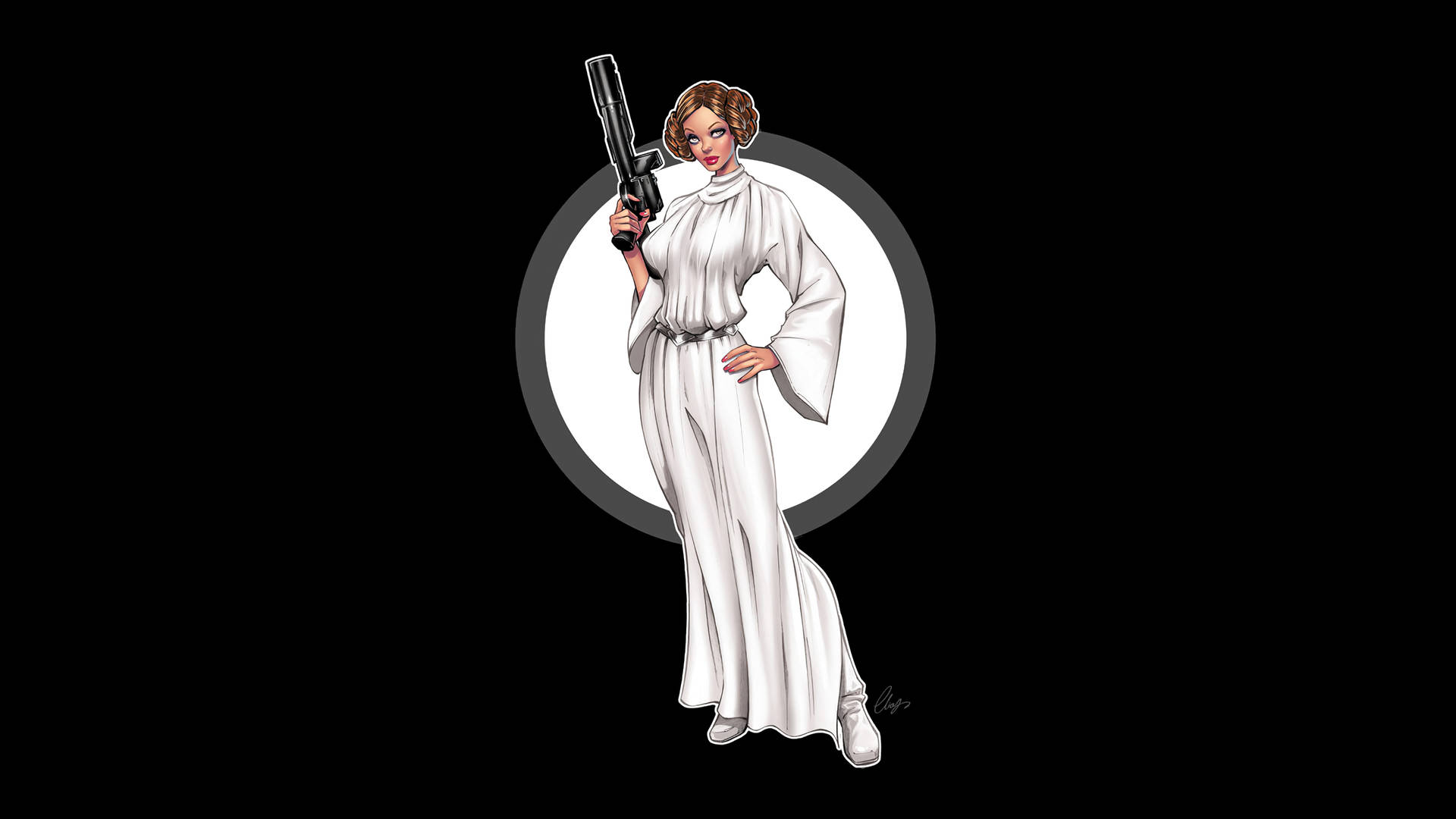 Princess Leia Art 3840 X 2160 Star Wars Background