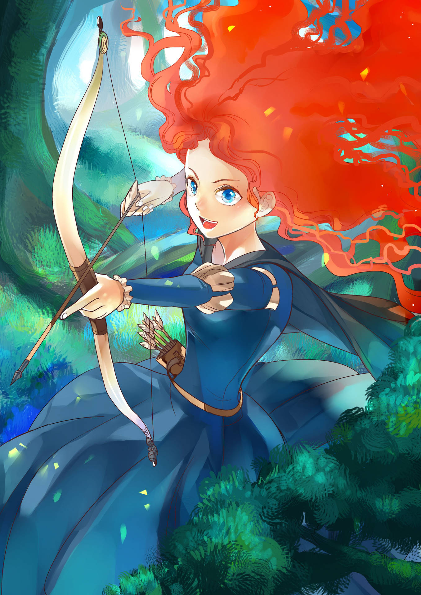 Princess Merida Anime Background