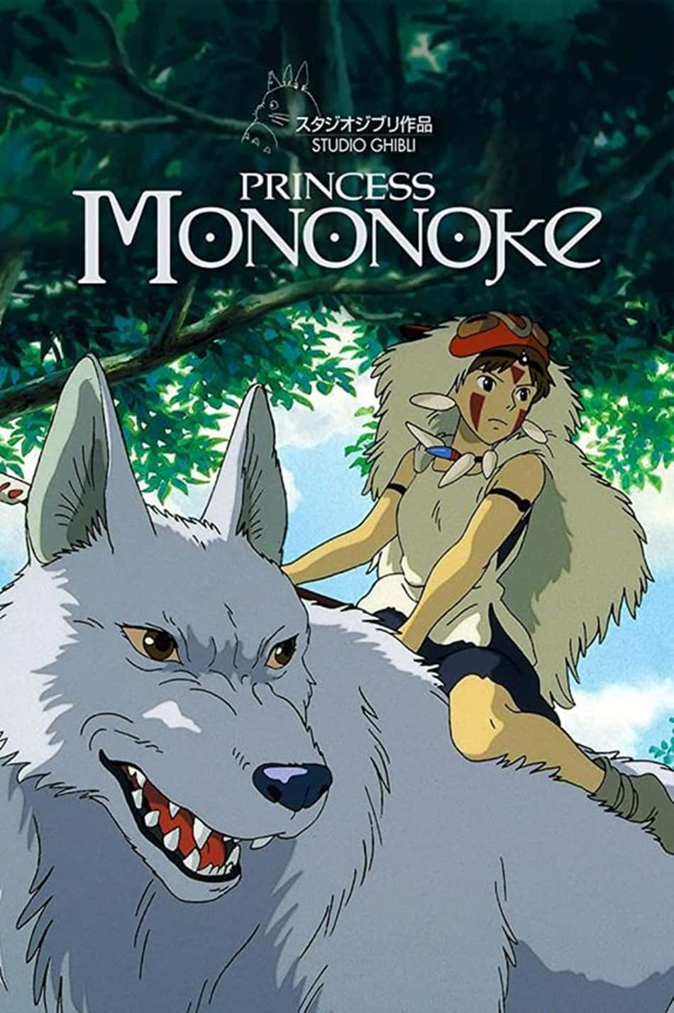 Princess Mononoke Studio Ghibli Official Poster Background