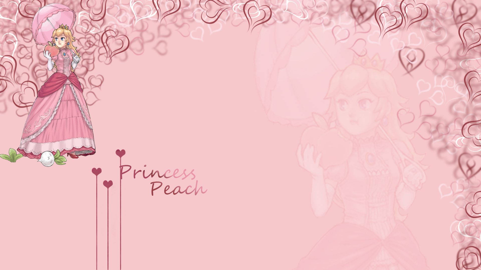 Princess Peach Super Mario Background