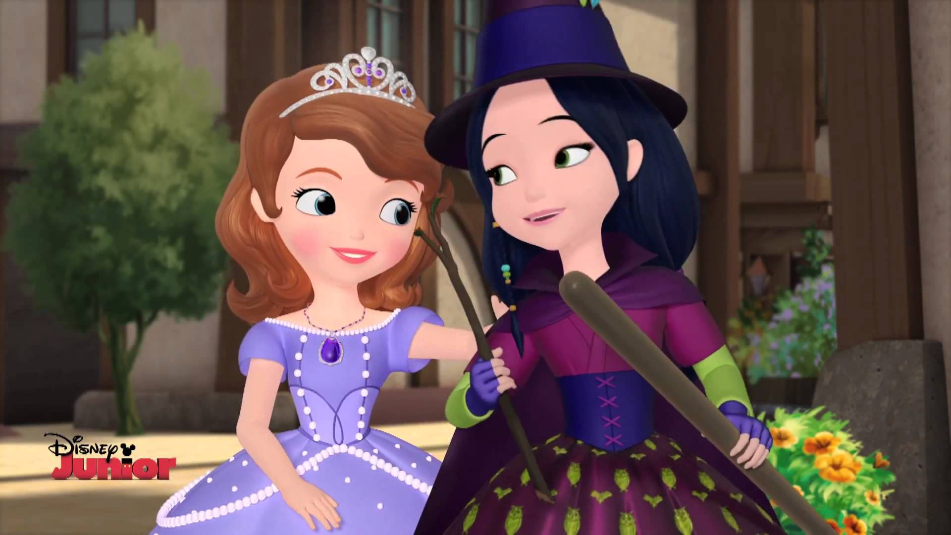 Princess Sofia With Her Witch Friend