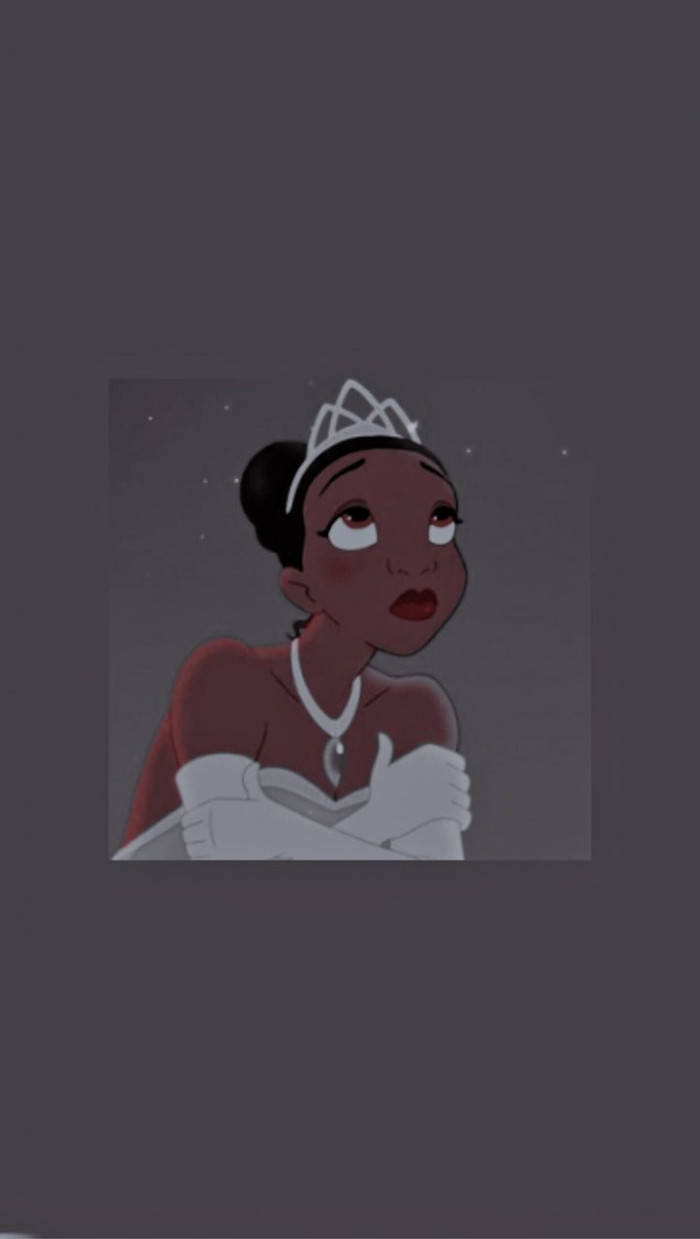 Princess Tiana Dark Aesthetic Cartoon Disney Background