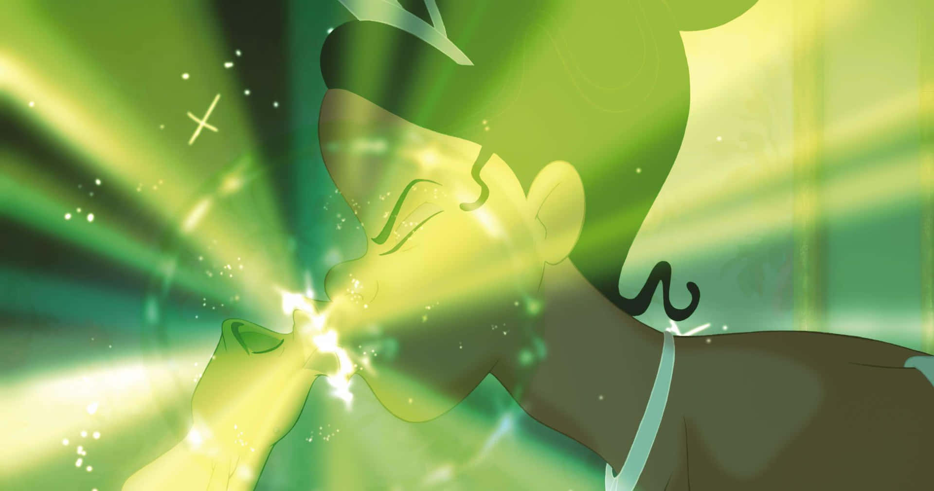 Princess Tiana Looks Radiant In A Beautiful Green Dress Background
