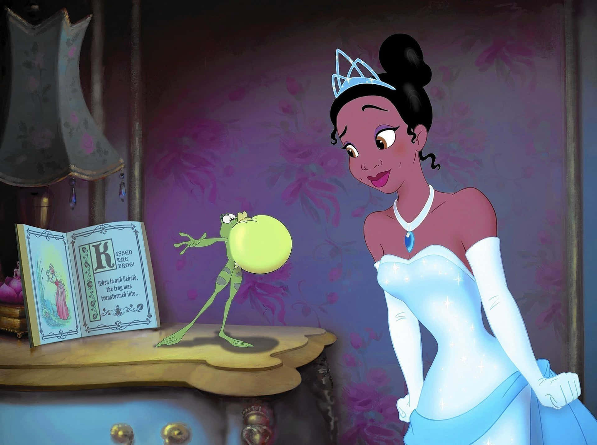 Princess Tiana Of Disney's Animated Film The Princess And The Frog.